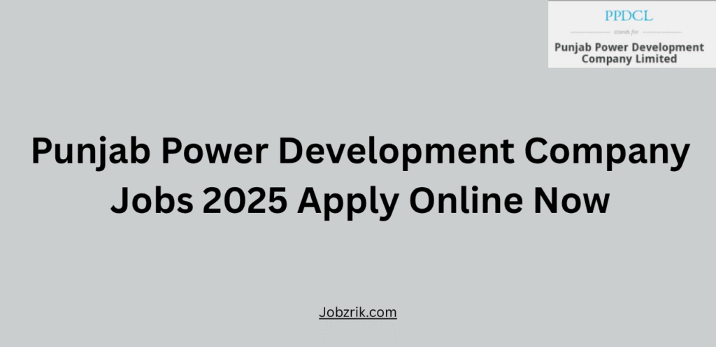 Punjab Power Development Company Jobs 2025