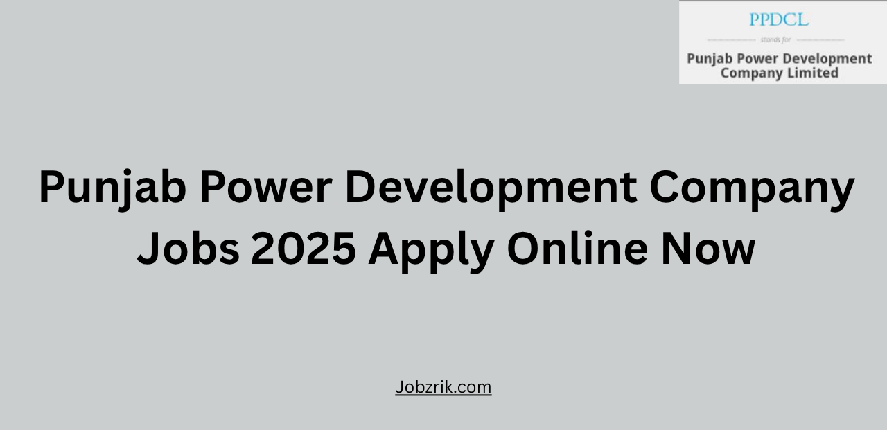 Punjab Power Development Company Jobs 2025